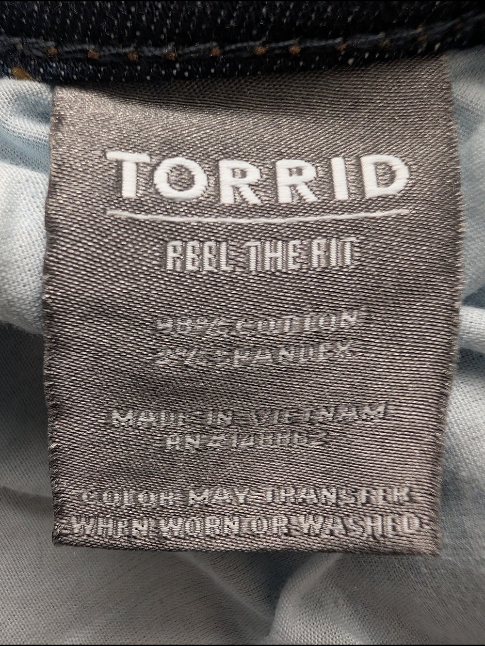 Torrid Vintage Stretch Mid-Rise Flare Jeans Dark Wash Denim Casual Plus Size 18R - Picture 9 of 12
